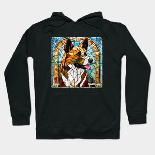 Stained Glass Karelian Bear Dog Hoodie